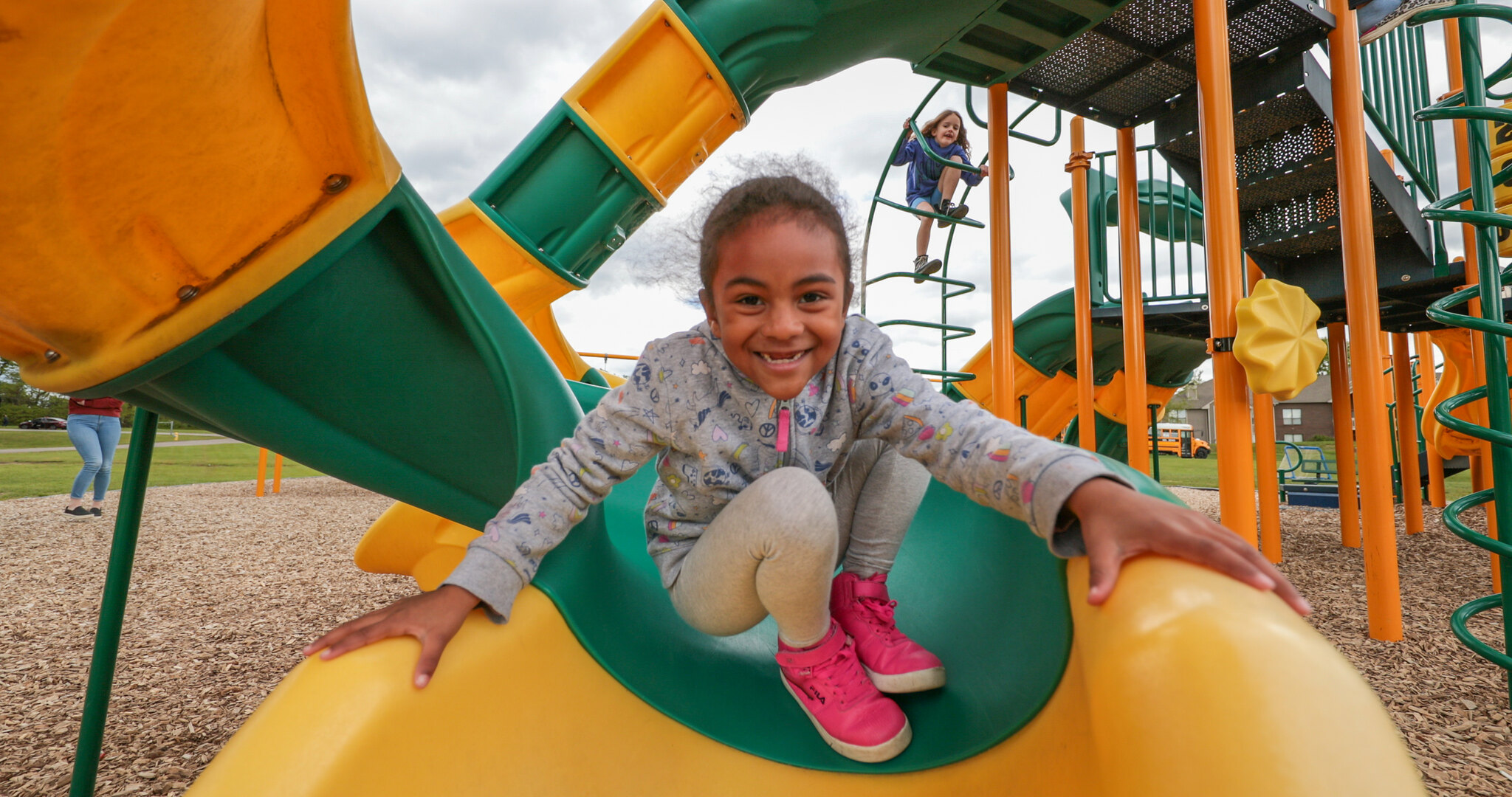 Girl on a slide Girl on a slide