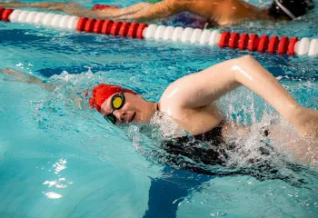 Woman swimming at YMCA Louisville