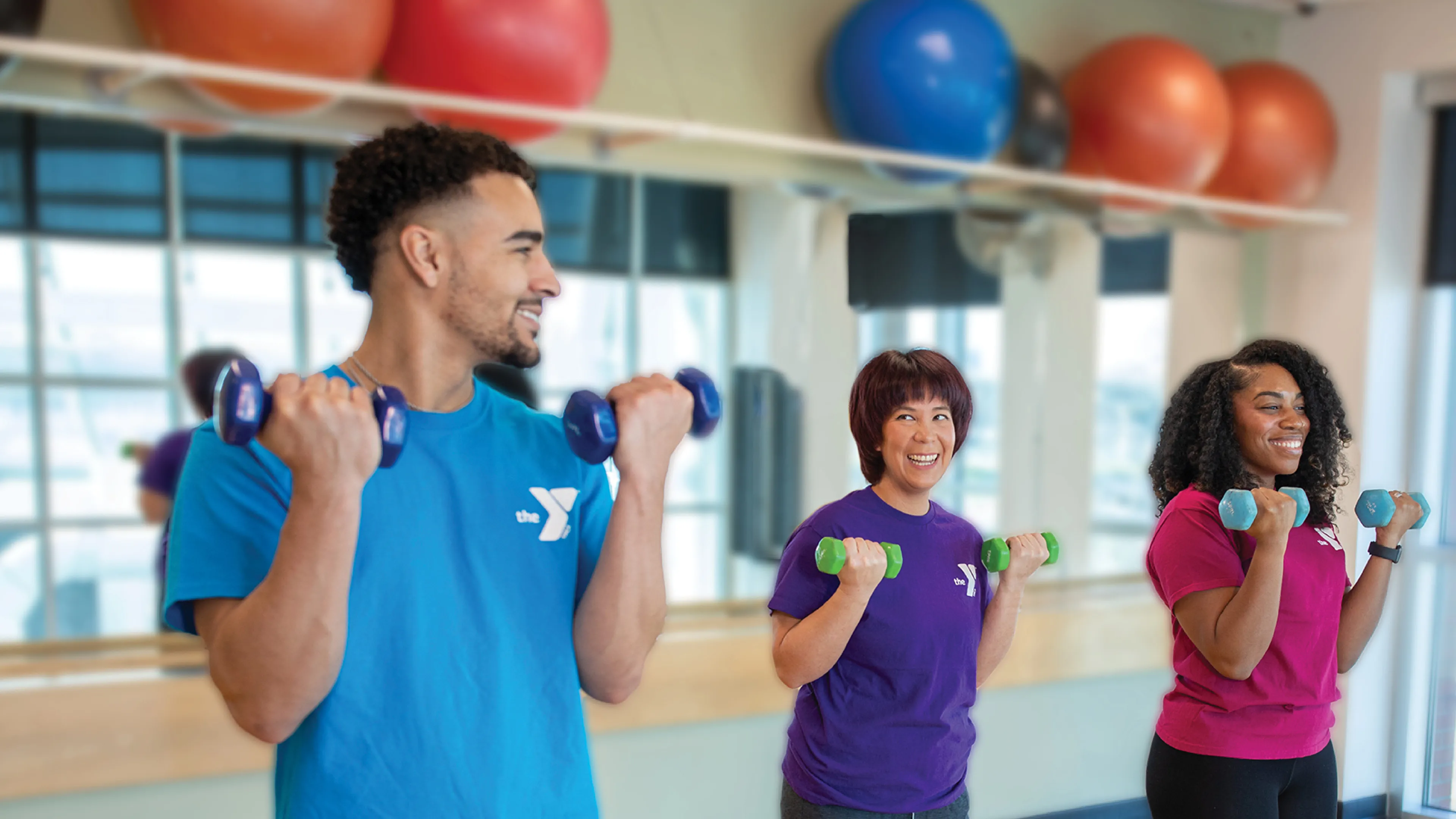 Group Fitness Class with weights