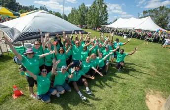 Staff at Family Picnic